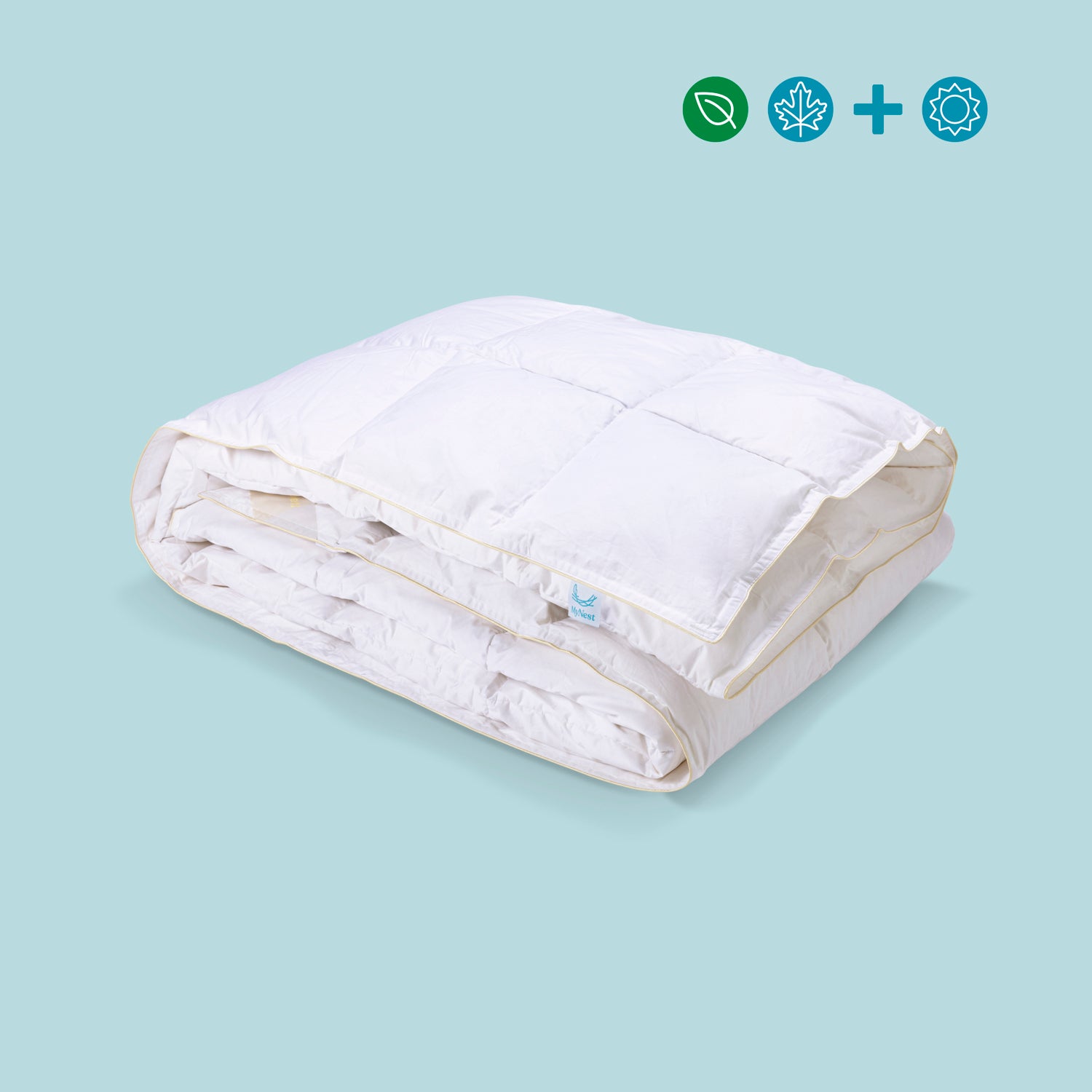 Piumino Di Lusso In Fibra Di Piuma – Letto Matrimoniale 228x228 Cm – Caldo Medio Per Tutte Le Stagioni – Morbido Hotel - 3