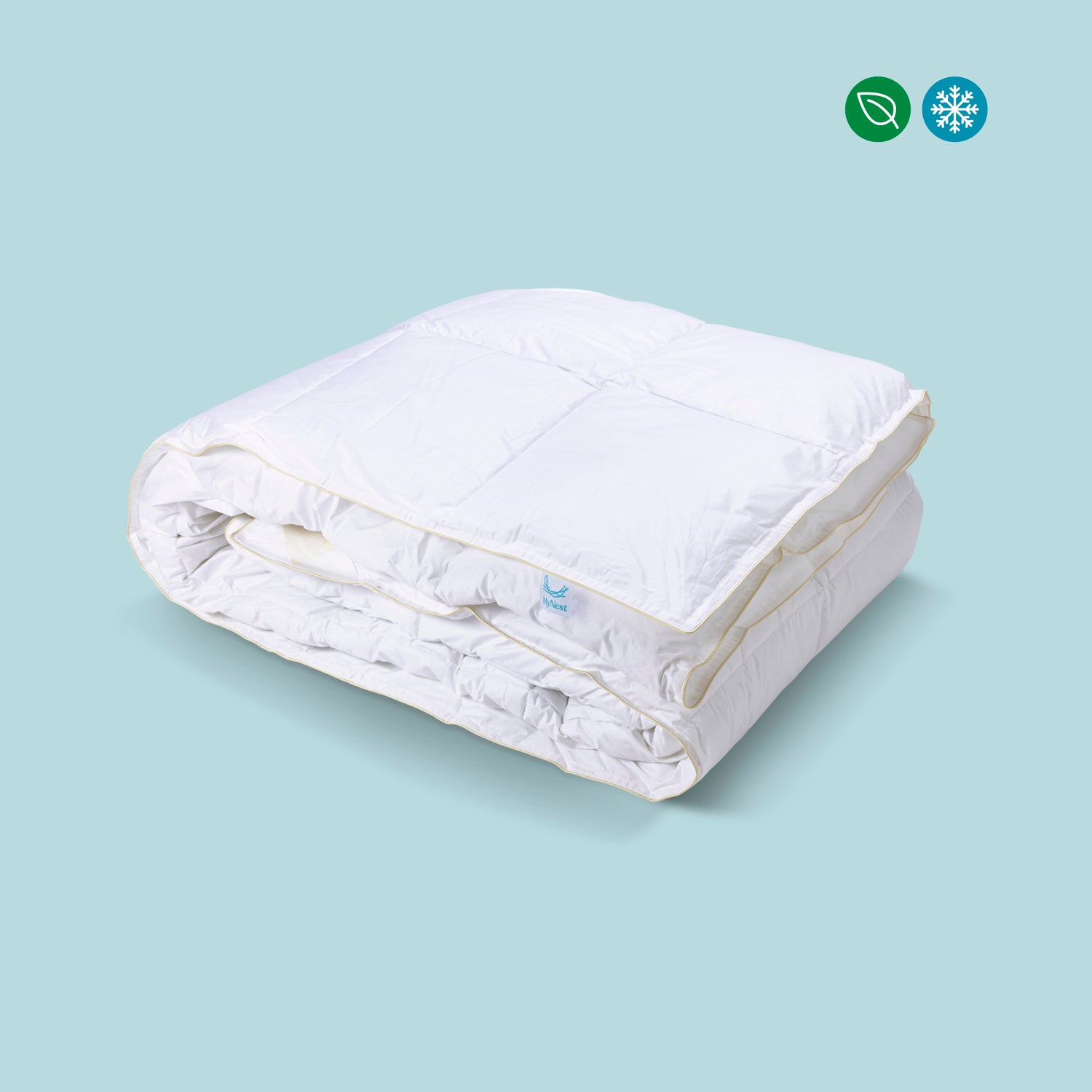 Clayre & Eef Imbottitura Per Cuscino Piume 80x80 Cm Bianco Piume Quadrato - Foto 3